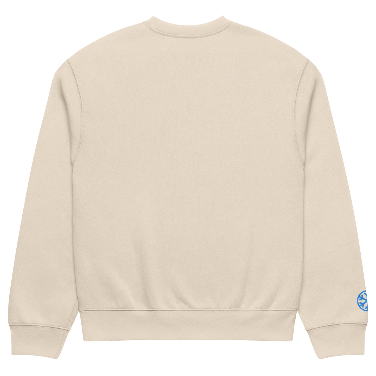 Beige-Pixel Marker Graffiti Sweatshirt from B.Different Clothing, back view, graffiti-inspired streetwear, oversized heavyweight