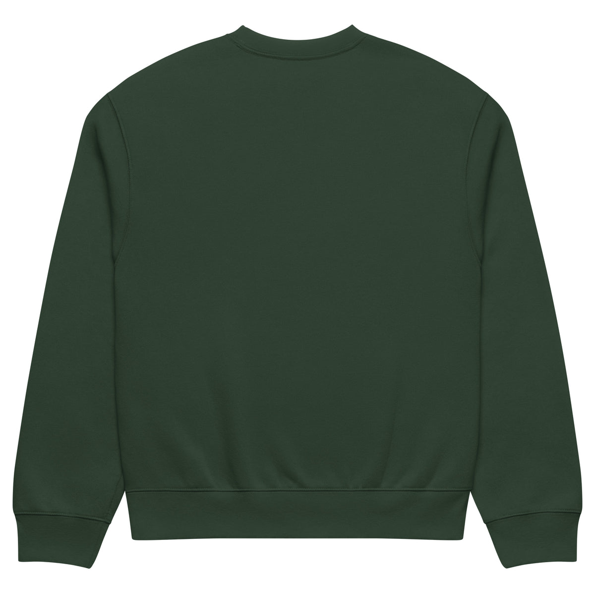 Green-Spooky Graffiti Sweatshirt by Trk One from B.Different Clothing, back view, graffiti-inspired streetwear, oversized heavyweight