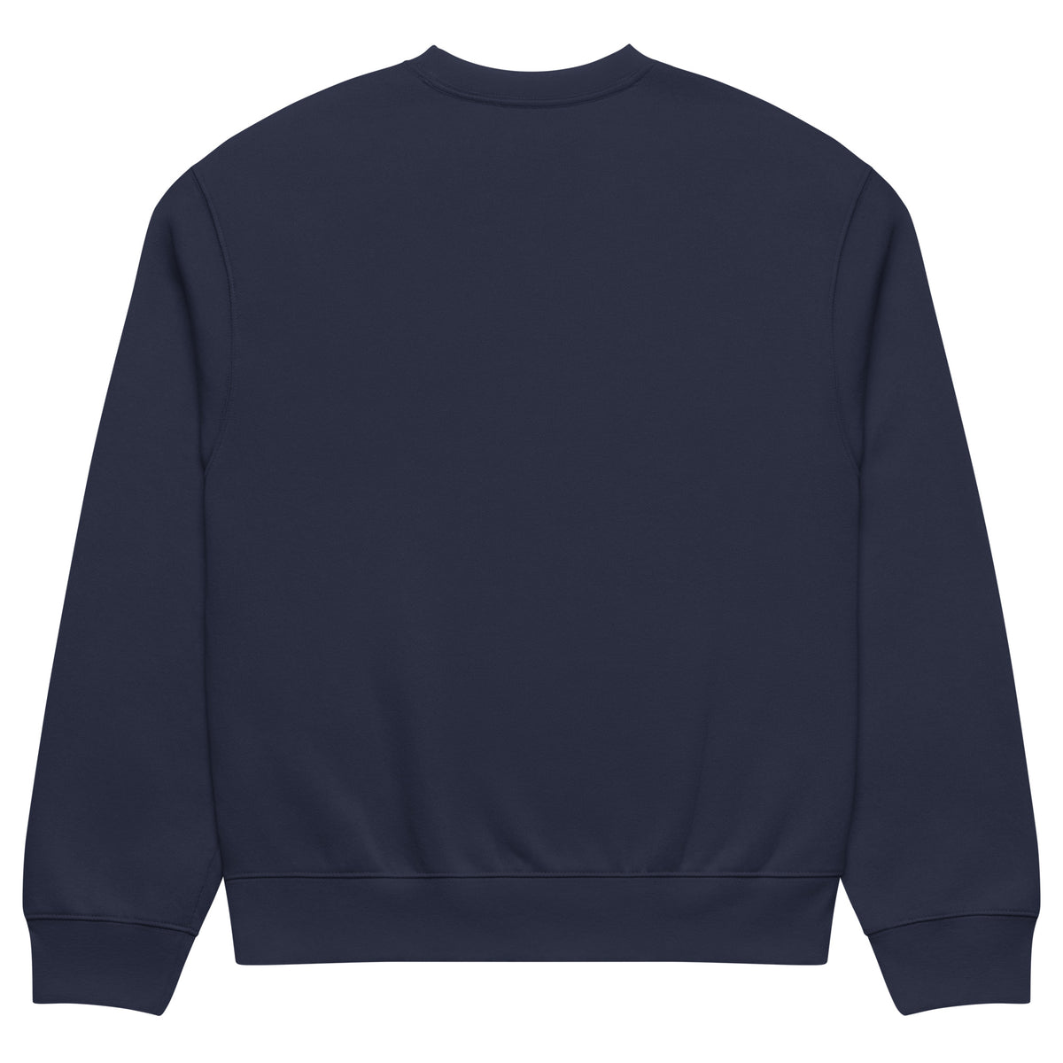 Navy-Ghost Tag Sweatshirt by Graffiti Dad from B.Different Clothing, back view, graffiti-inspired streetwear, oversized heavyweight