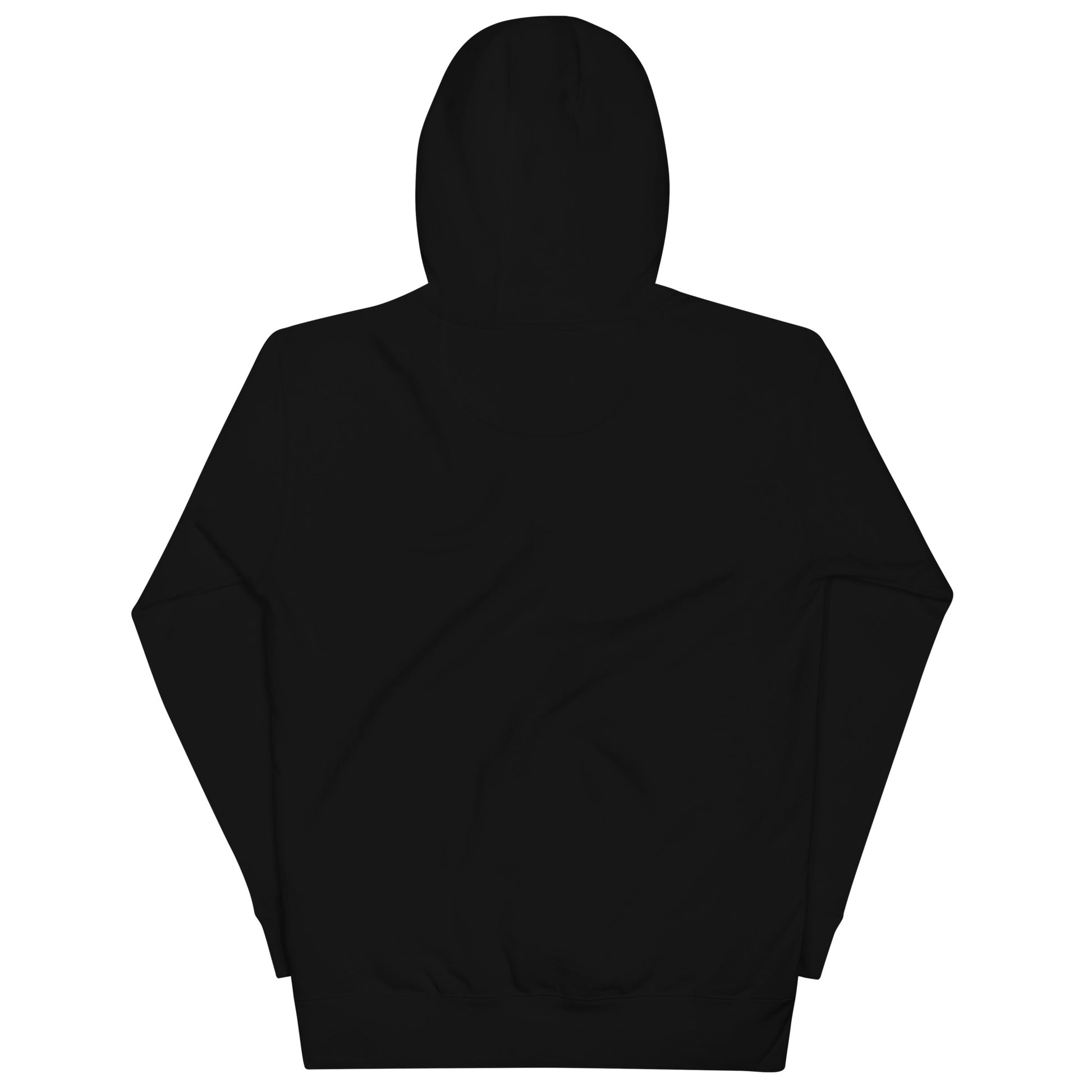 back hoodie Logo black by B.Different Clothing independent streetwear brand inspired by street art graffiti