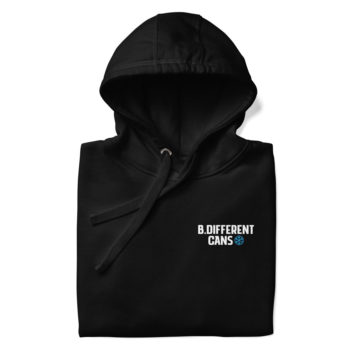 folded BLACK Can hoodie B.Different Clothing graffiti street art inspired streetwear brand