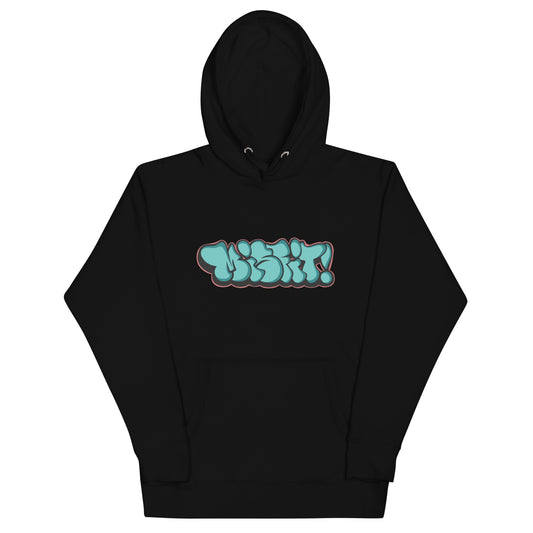 Misfit throwie hoodie black by B.Different Clothing street art graffiti inspired streetwear brand