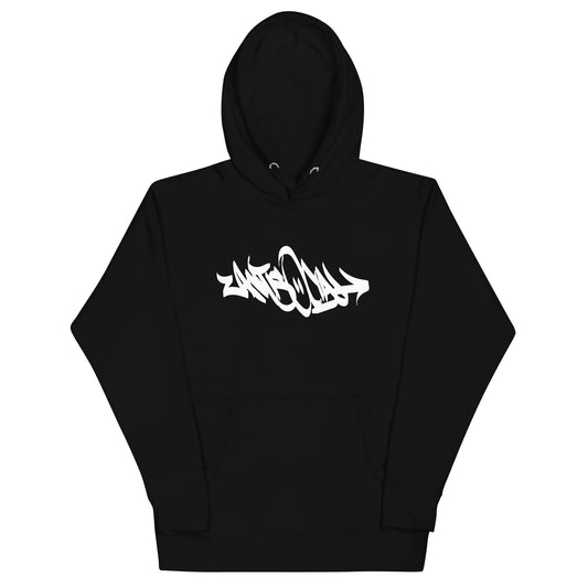 Antisocial Graffiti Tag Hoodie | Black