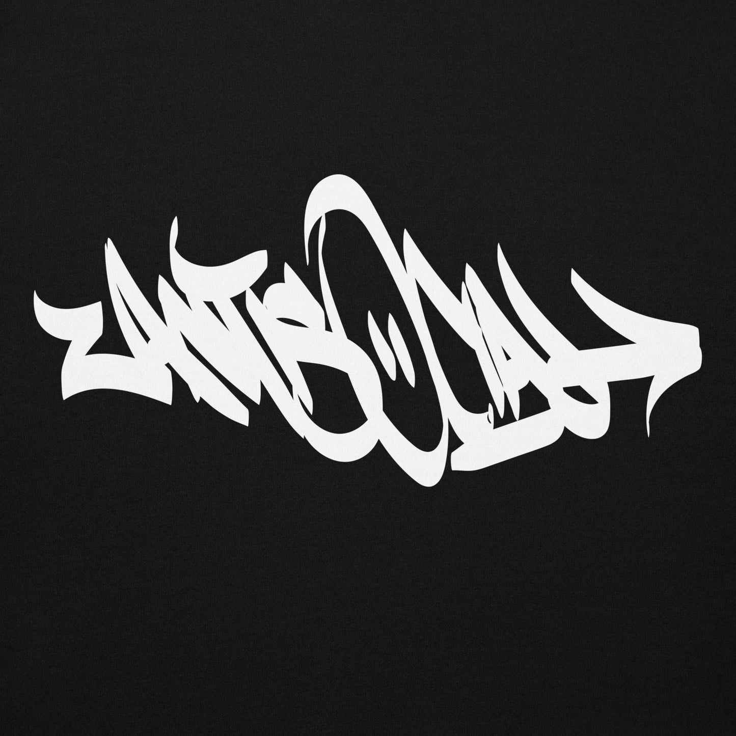 graphic of Antisocial Graffiti Tag Hoodie black B.Different Clothing graffiti street art inspired streetwear brand