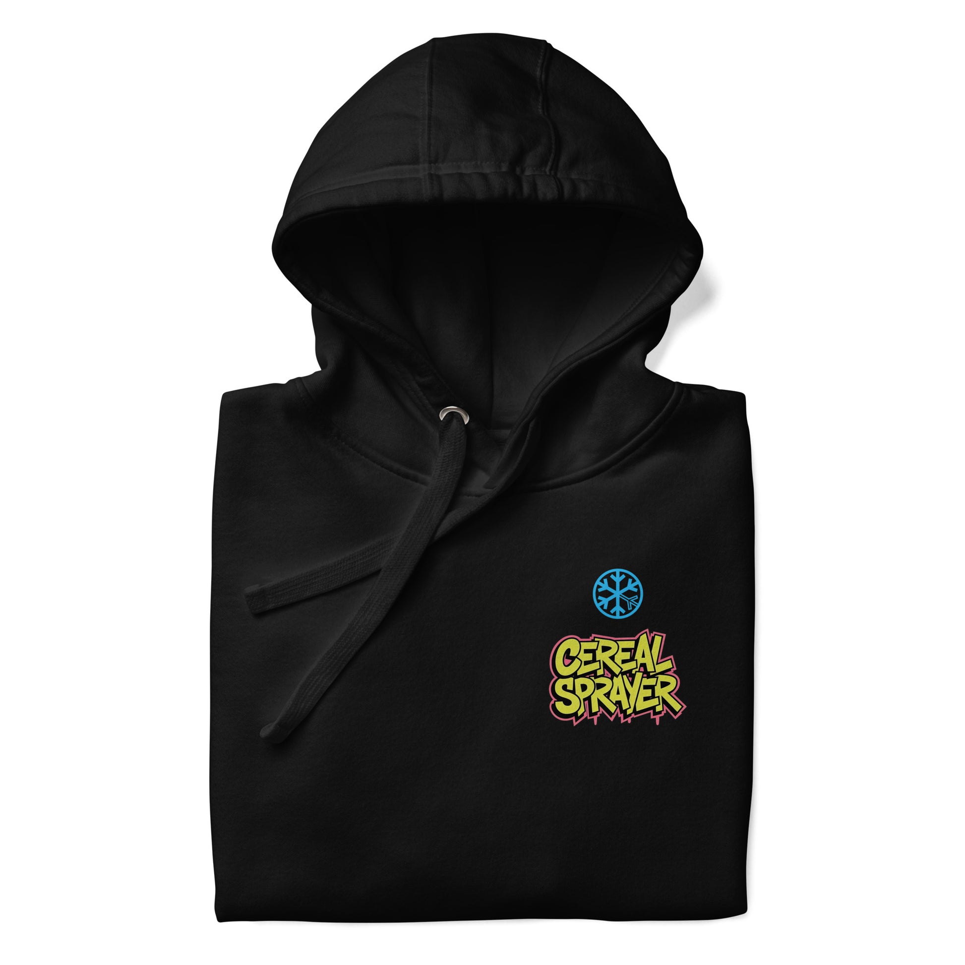 folded Cereal Sprayer Graffiti Hoodie black B.Different Clothing graffiti street art inspired streetwear brand