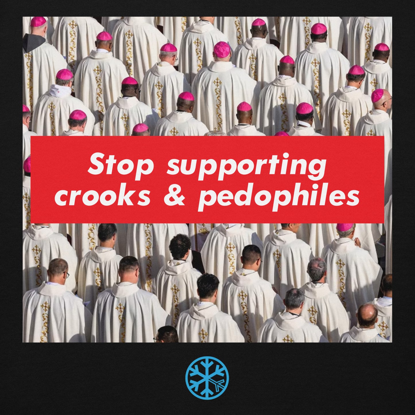 Black-Vatican Crooks Hoodie from B.Different Clothing, graphic, graffiti-inspired streetwear