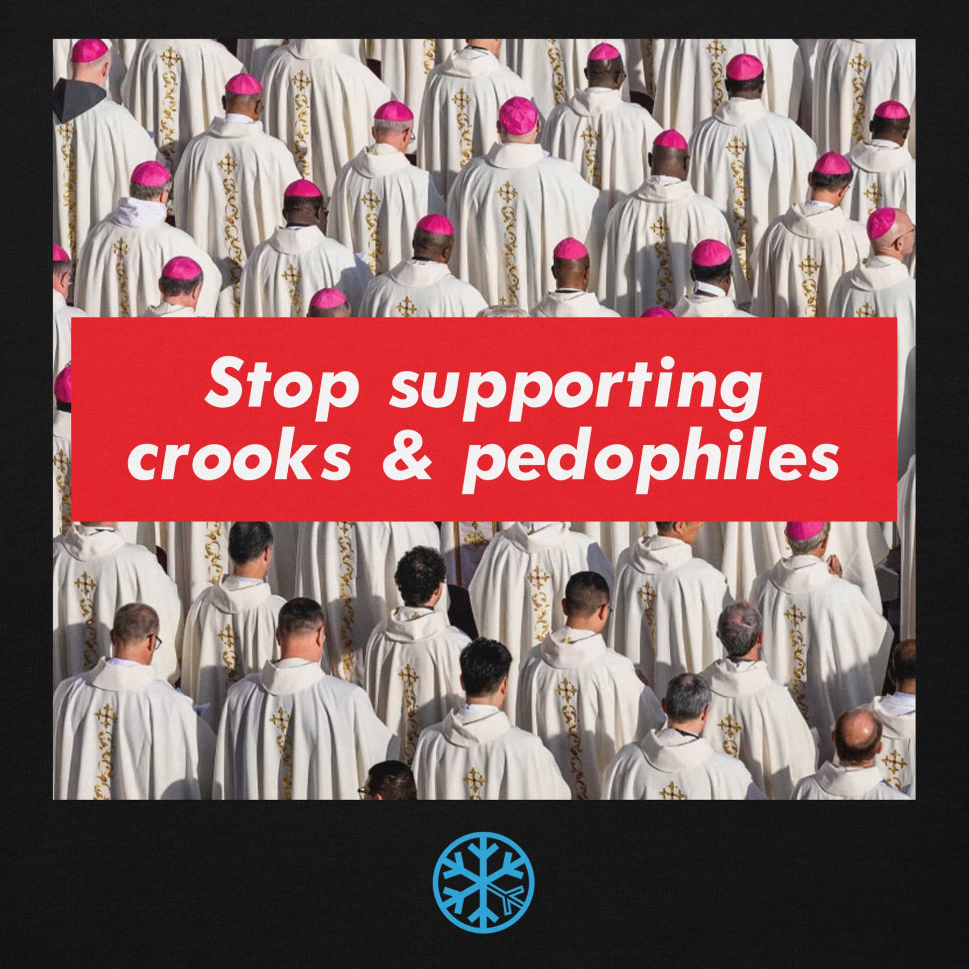 Black-Vatican Crooks Hoodie from B.Different Clothing, graphic, graffiti-inspired streetwear