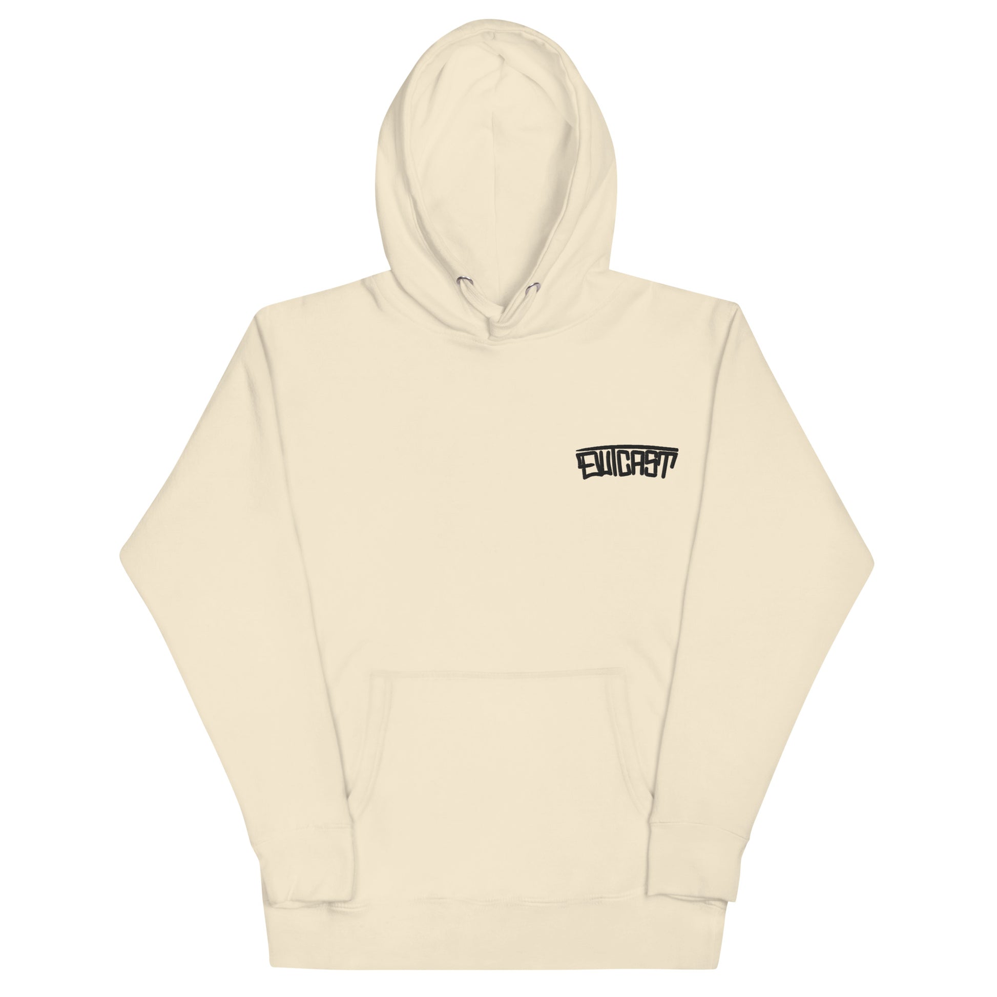 Outcast Graffiti Tag Hoodie beige B.Different Clothing graffiti street art inspired streetwear brand