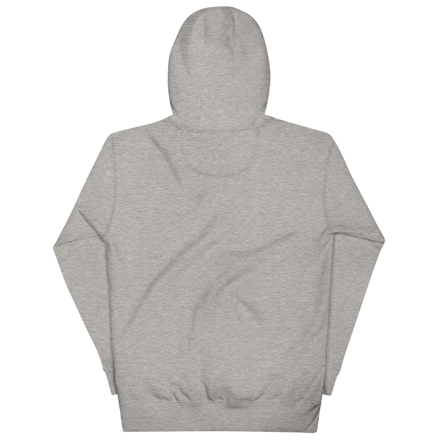 back of hoodie outcast box gray by B.Different Clothing independent streetwear brand inspired by street art graffiti