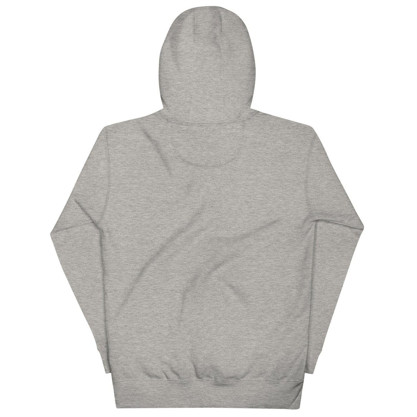 back hoodie Logo gray by B.Different Clothing independent streetwear brand inspired by street art graffiti