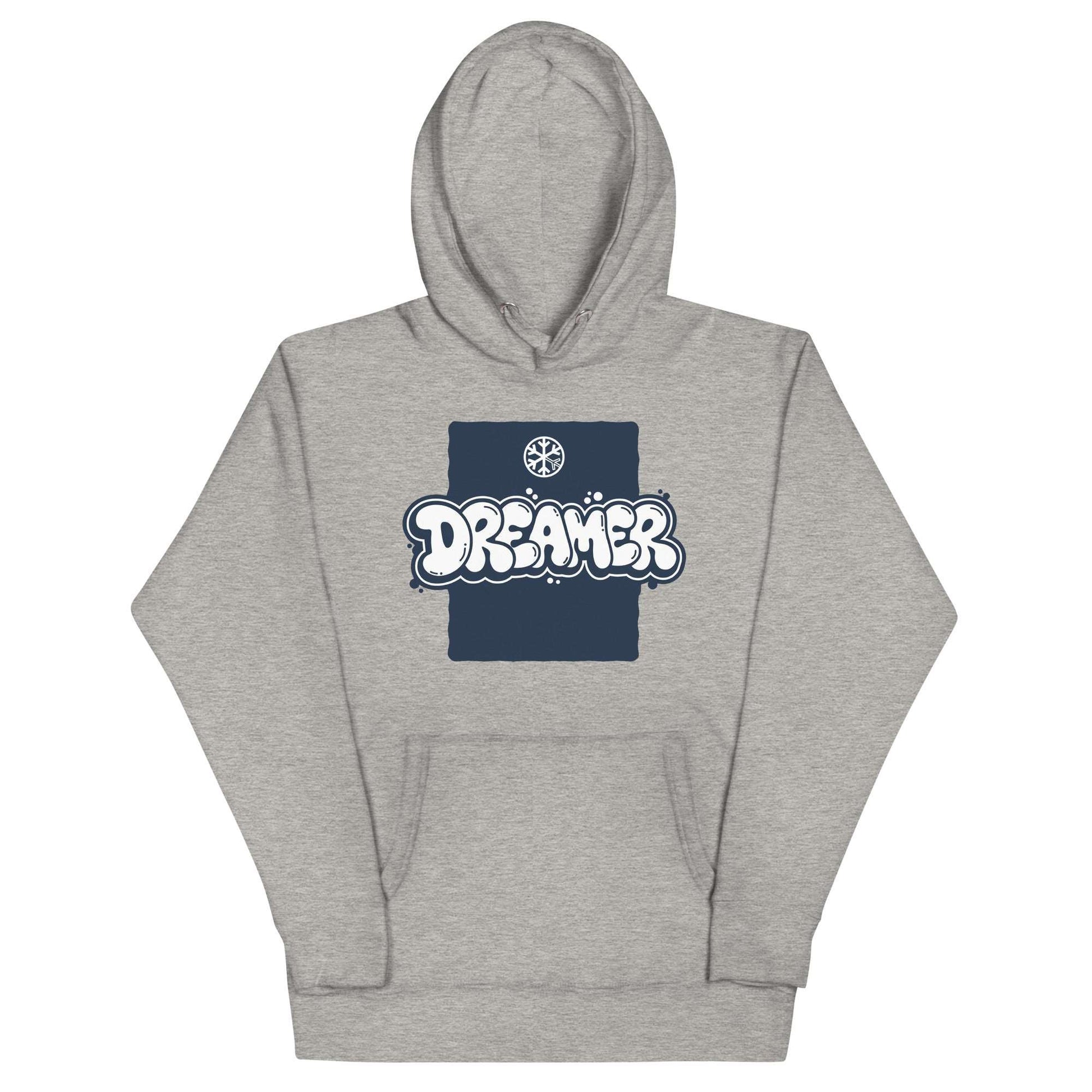 Dreamer Graffiti Throw-up Hoodie gray B.Different Clothing graffiti street art inspired streetwear brand