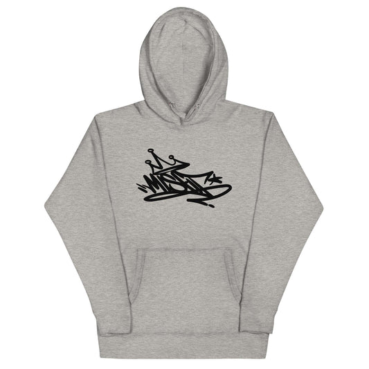 Misfit Graffiti Tag Hoodie gray B.Different Clothing graffiti street art inspired streetwear brand