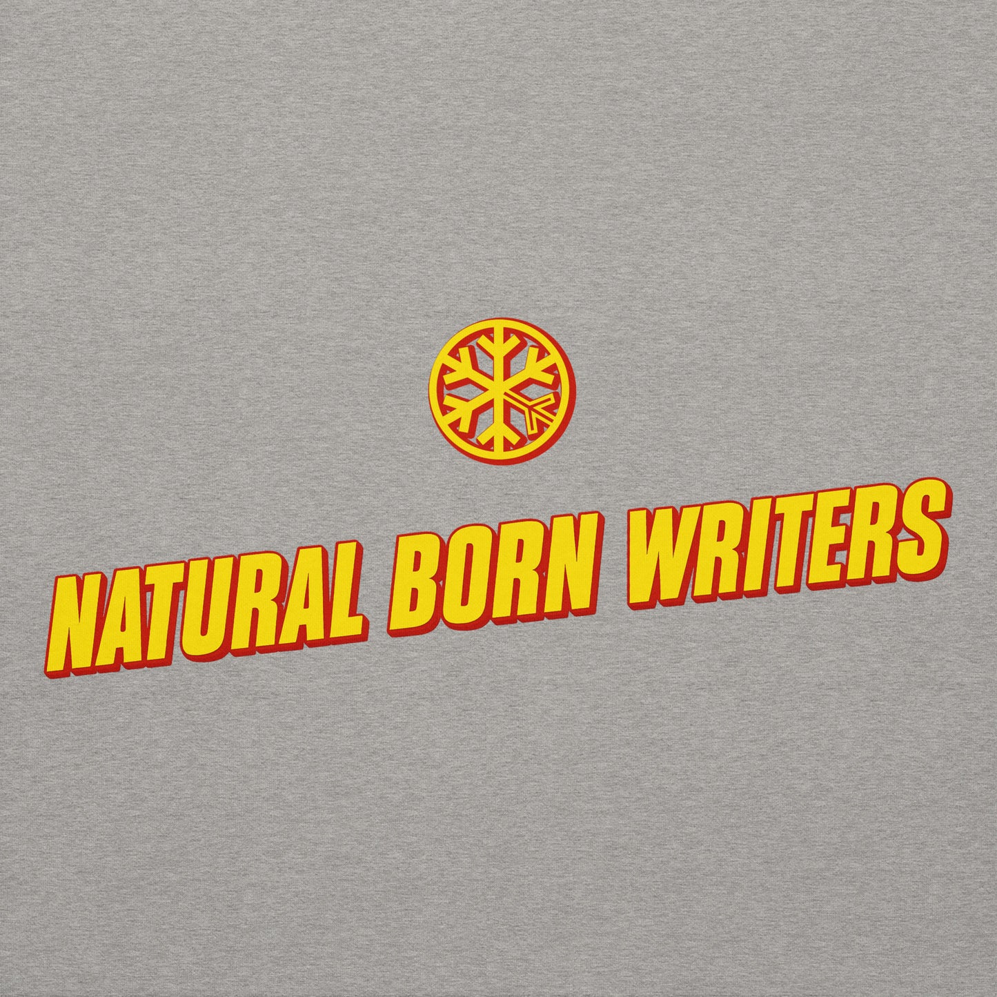 Gray-Natural Born Writers Graffiti Hoodie from B.Different Clothing, graphic, graffiti-inspired streetwear