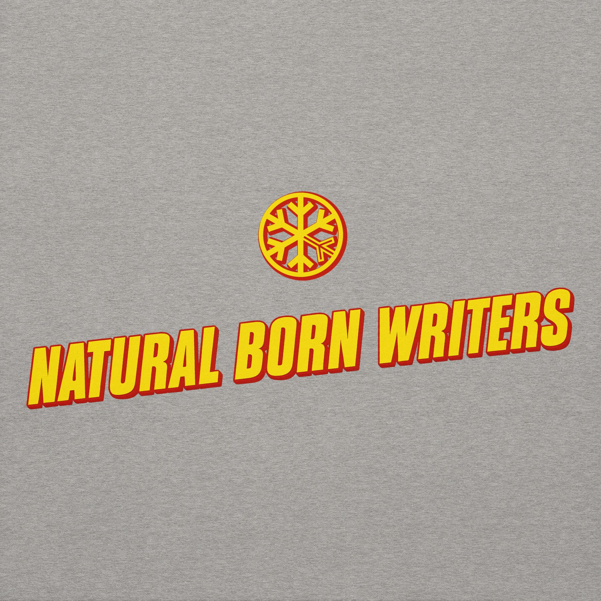Gray-Natural Born Writers Graffiti Hoodie from B.Different Clothing, graphic, graffiti-inspired streetwear