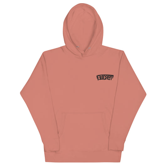 Outcast Graffiti Tag Hoodie pink B.Different Clothing graffiti street art inspired streetwear brand