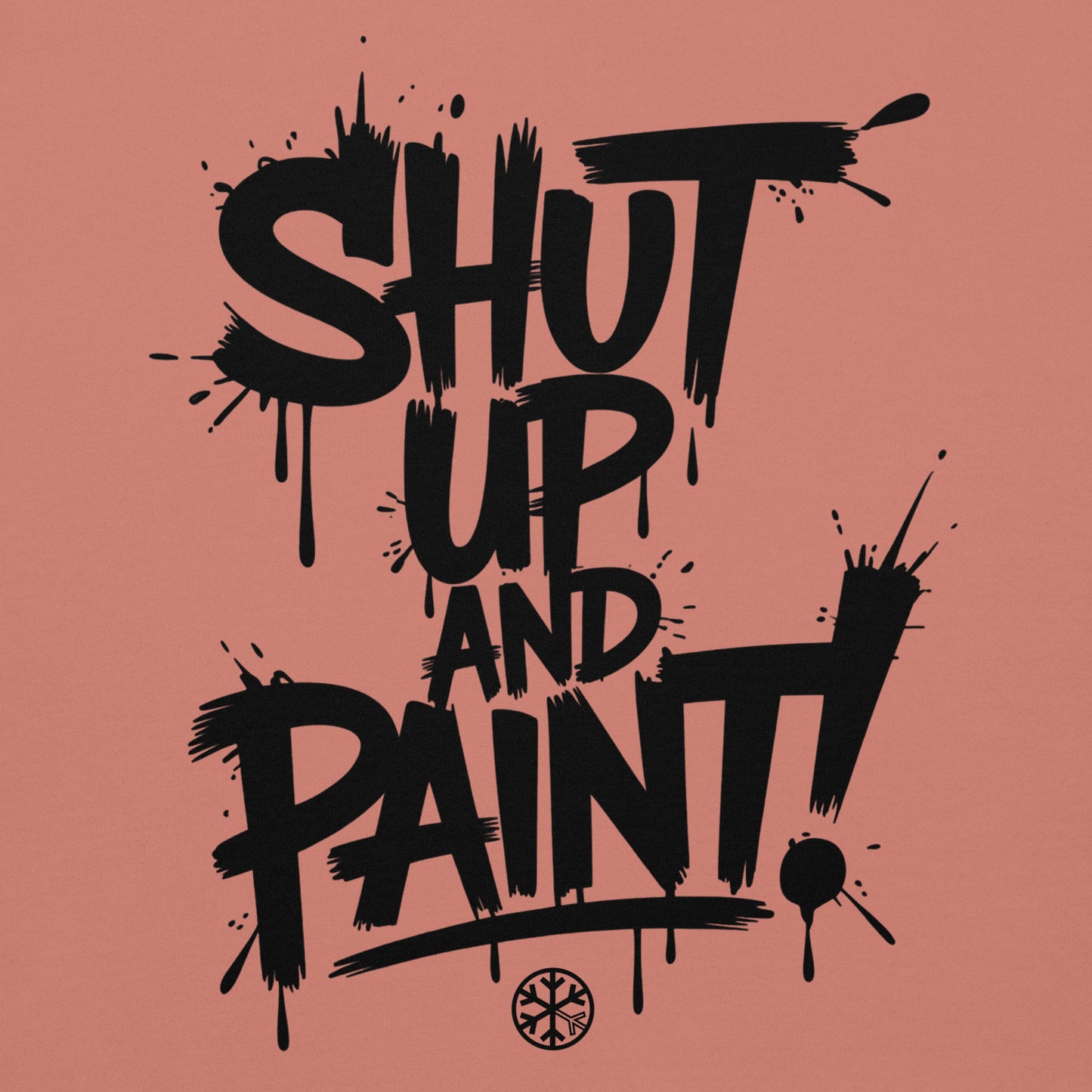 Pink-Shut Up and Paint Graffiti Hoodie from B.Different Clothing, graphic, graffiti-inspired streetwear