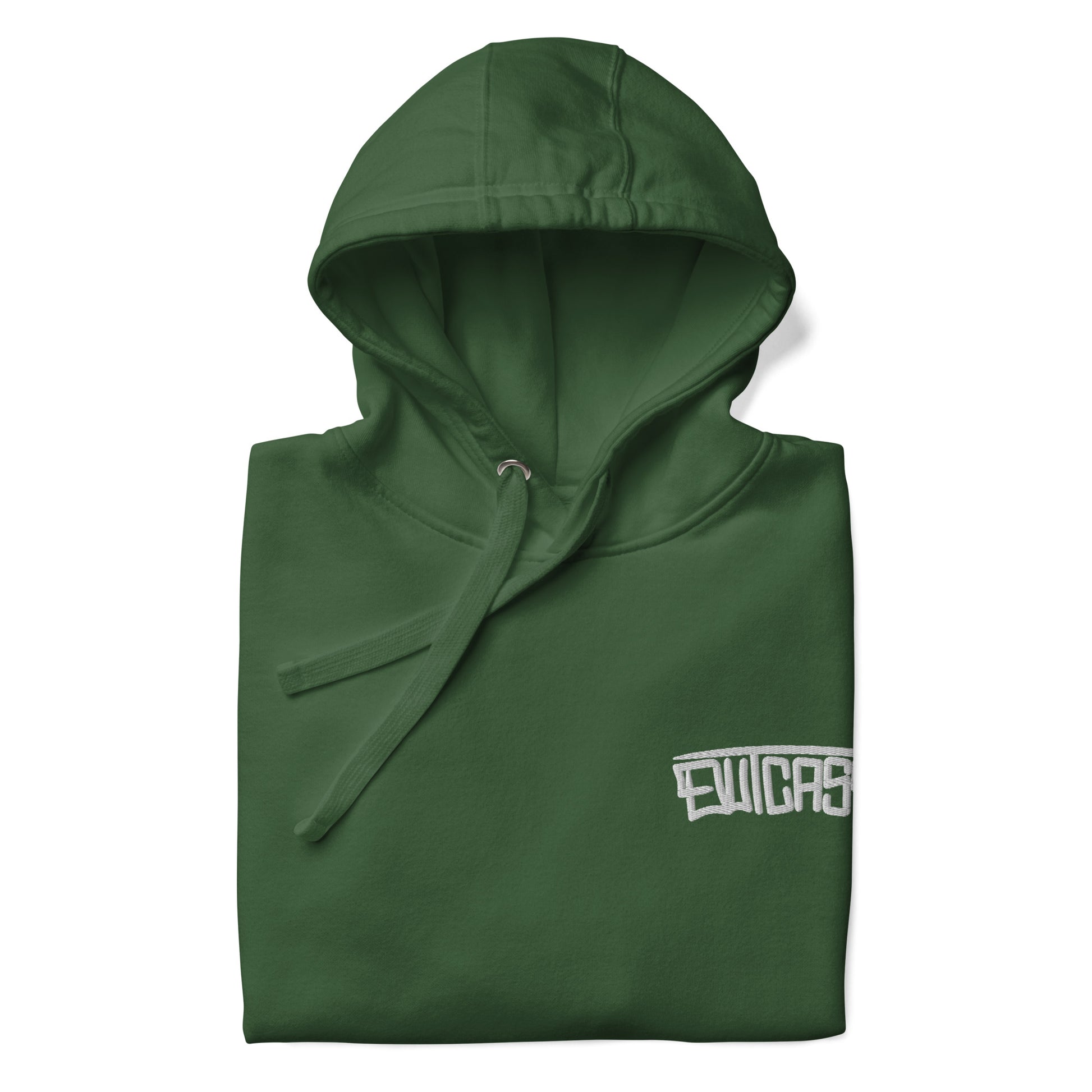 folded Outcast Graffiti Tag Hoodie green B.Different Clothing graffiti street art inspired streetwear brand