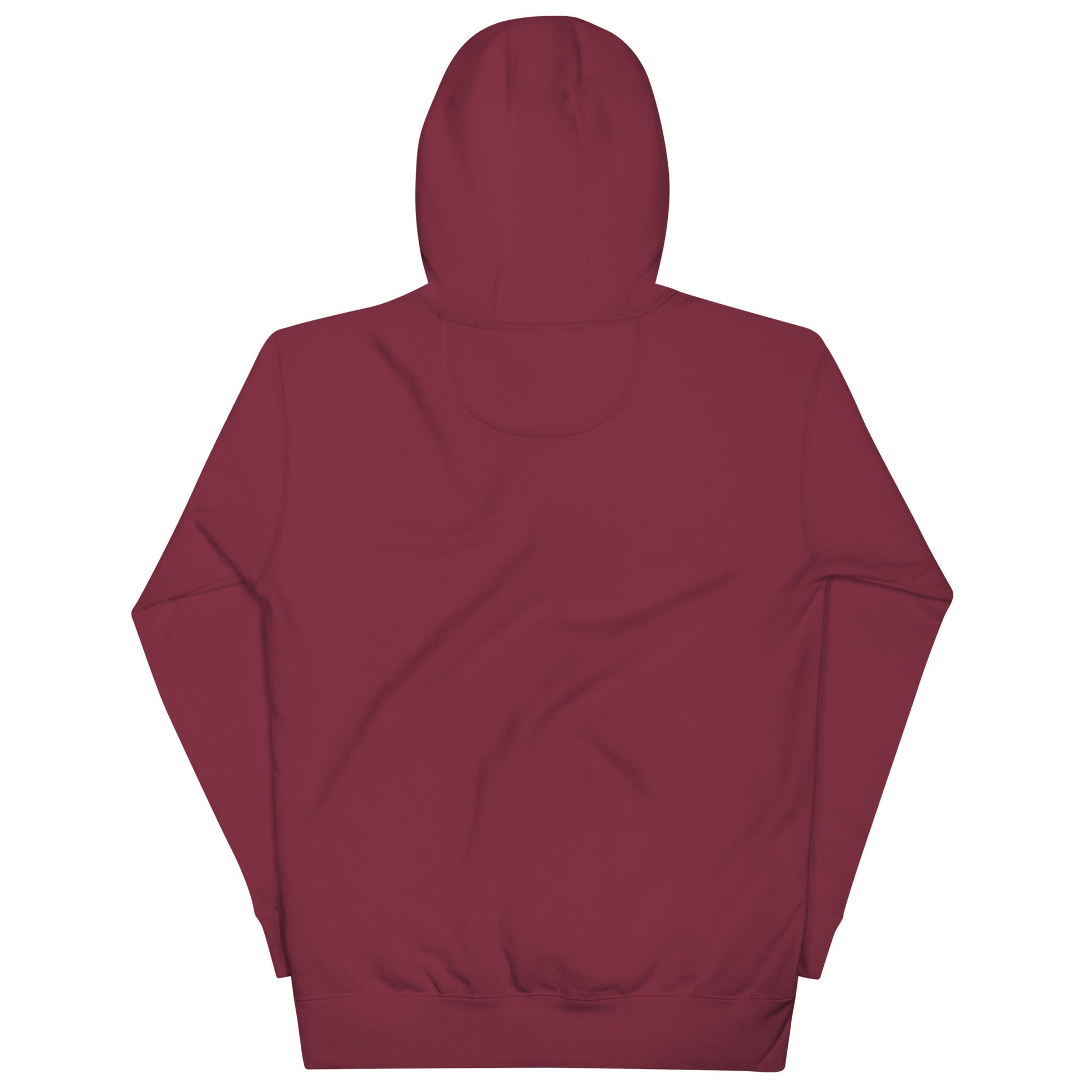 back of hoodie Leonardo maroon by B.Different Clothing independent streetwear brand inspired by street art graffiti