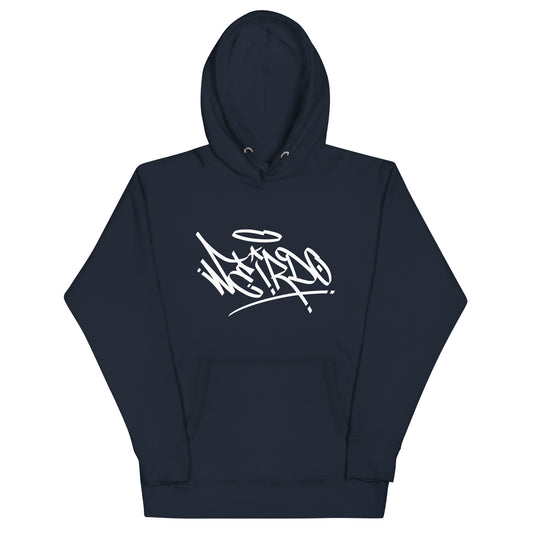 Weirdo Tag Hoodie navy by B.Different Clothing street art graffiti inspired independent streetwear brand