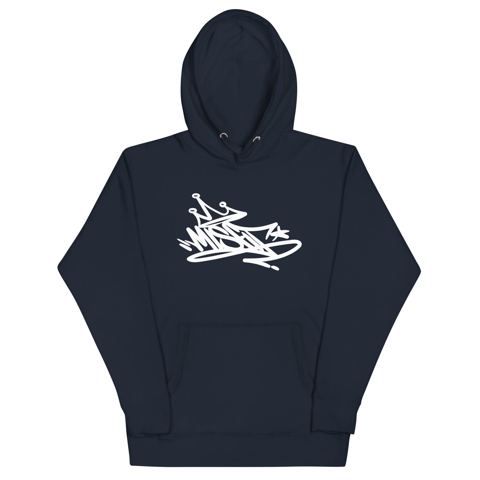 Misfit Graffiti Tag Hoodie navy B.Different Clothing graffiti street art inspired streetwear brand