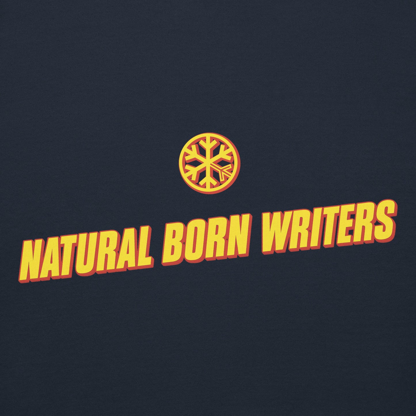 Navy-Natural Born Writers Graffiti Hoodie from B.Different Clothing, graphic, graffiti-inspired streetwear