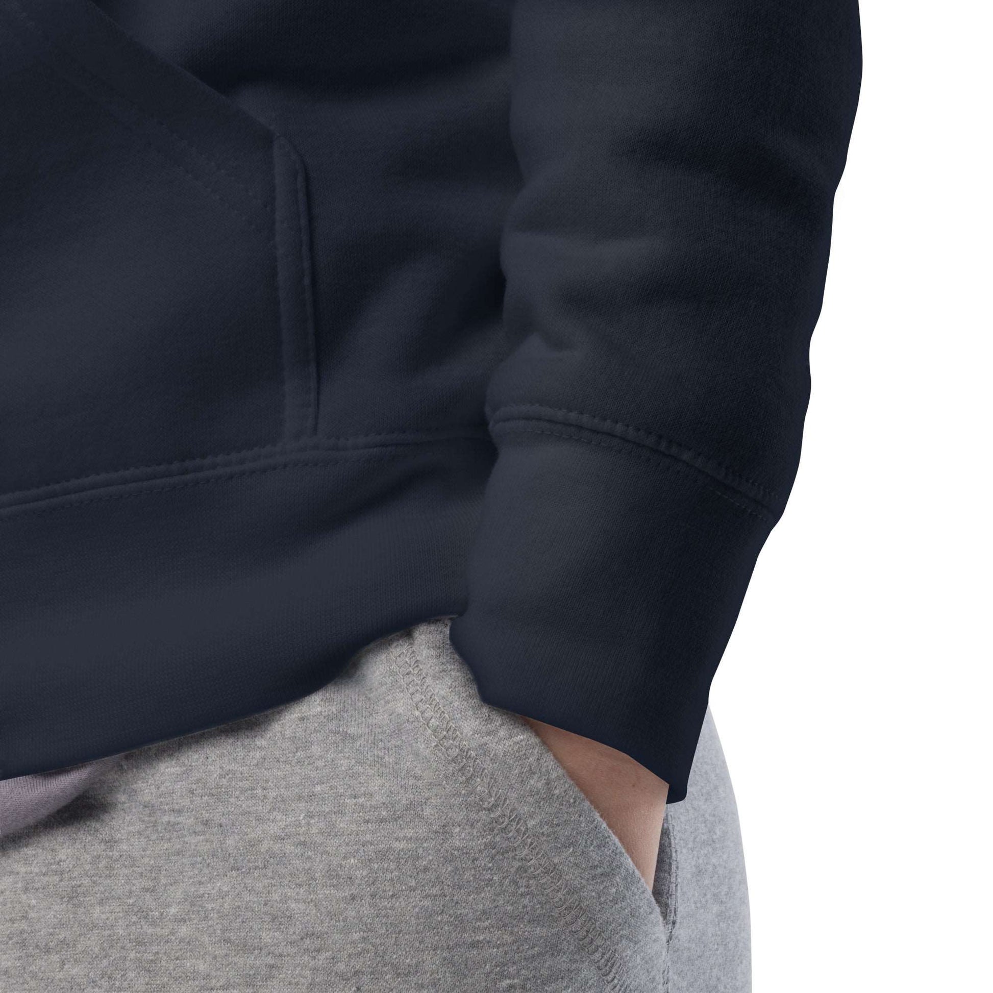 detail of Leonardo Hoodie navy B.Different Clothing graffiti street art inspired streetwear brand