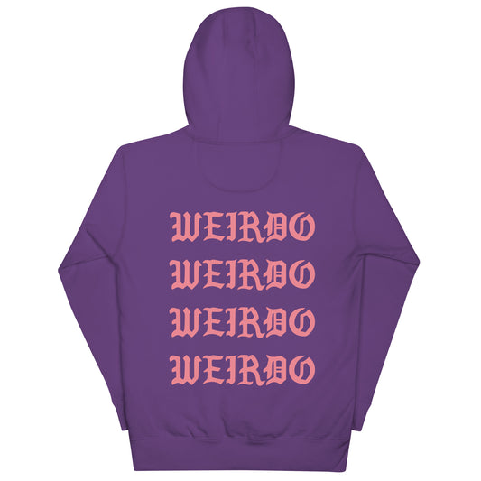 I feel like a weirdo hoodie purple B.Different Clothing graffiti street art inspired streetwear brand