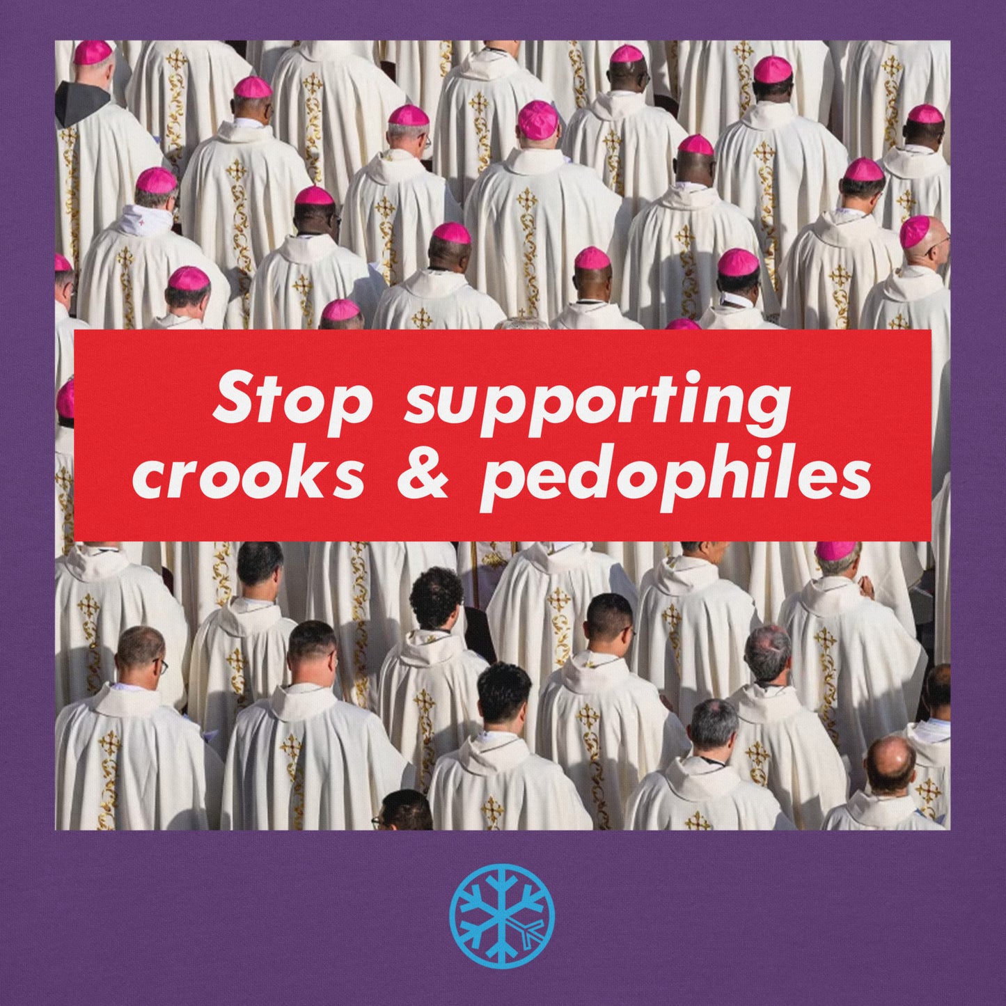 Purple-Vatican Crooks Hoodie from B.Different Clothing, graphic, graffiti-inspired streetwear