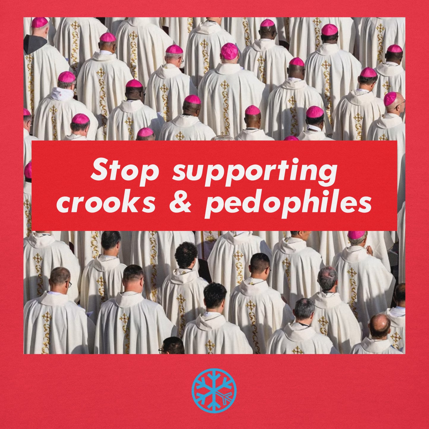 Red-Vatican Crooks Hoodie from B.Different Clothing, graphic, graffiti-inspired streetwear