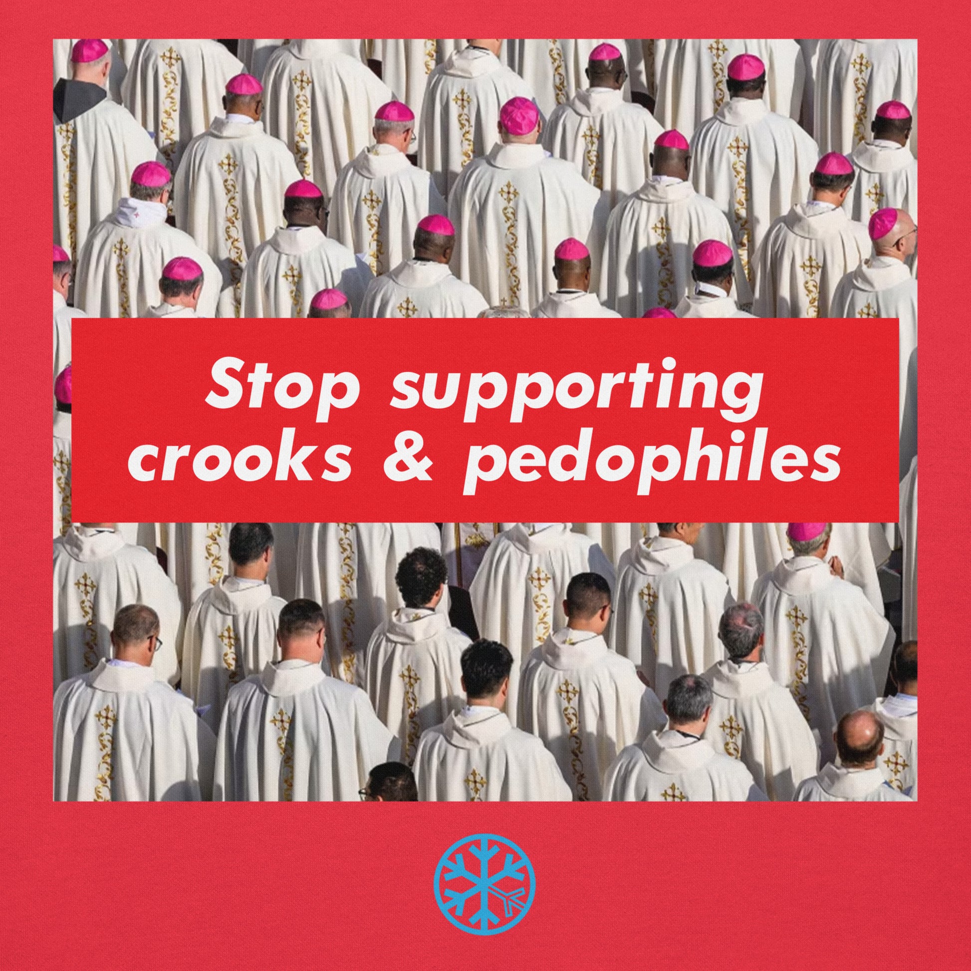 Red-Vatican Crooks Hoodie from B.Different Clothing, graphic, graffiti-inspired streetwear