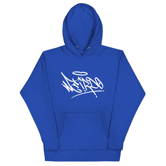 Weirdo Tag Hoodie blue by B.Different Clothing street art graffiti inspired streetwear brand