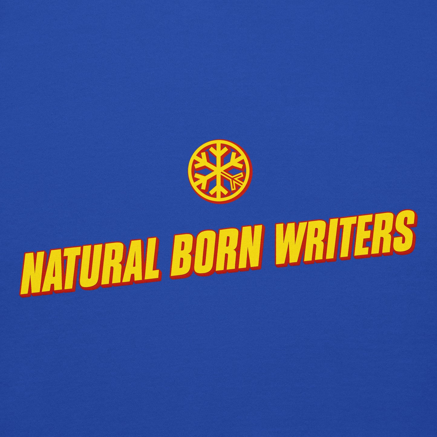 Blue-Natural Born Writers Graffiti Hoodie from B.Different Clothing, graphic, graffiti-inspired streetwear