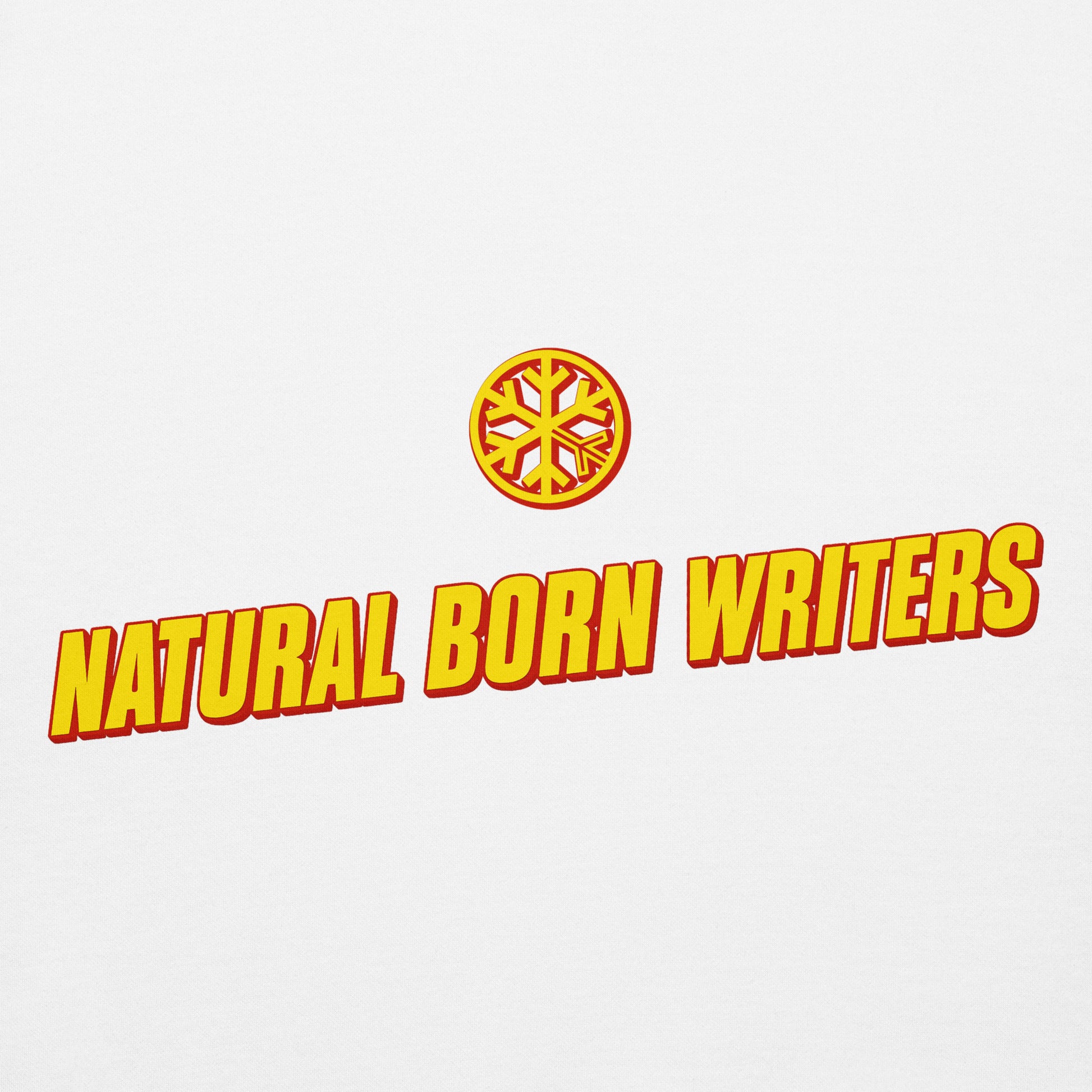 White-Natural Born Writers Graffiti Hoodie from B.Different Clothing, graphic, graffiti-inspired streetwear