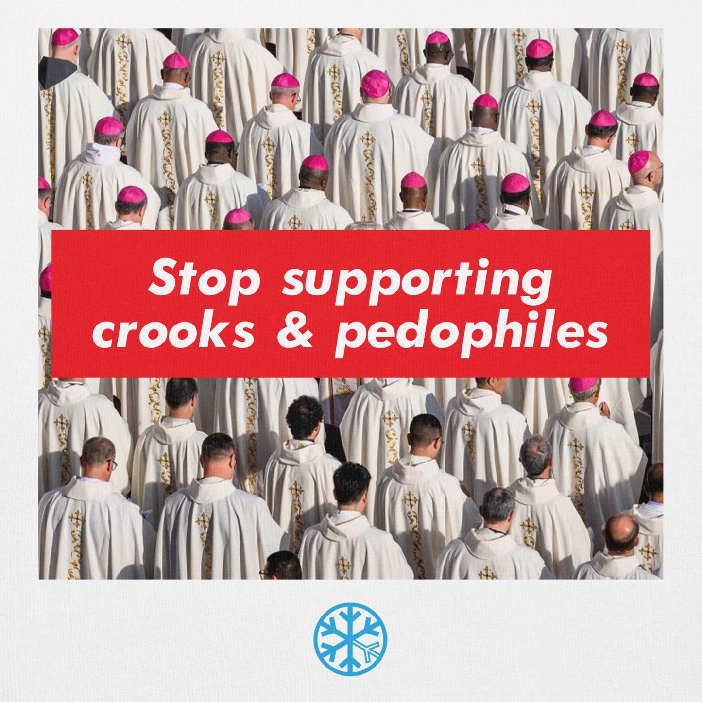 White-Vatican Crooks Hoodie from B.Different Clothing, graphic, graffiti-inspired streetwear