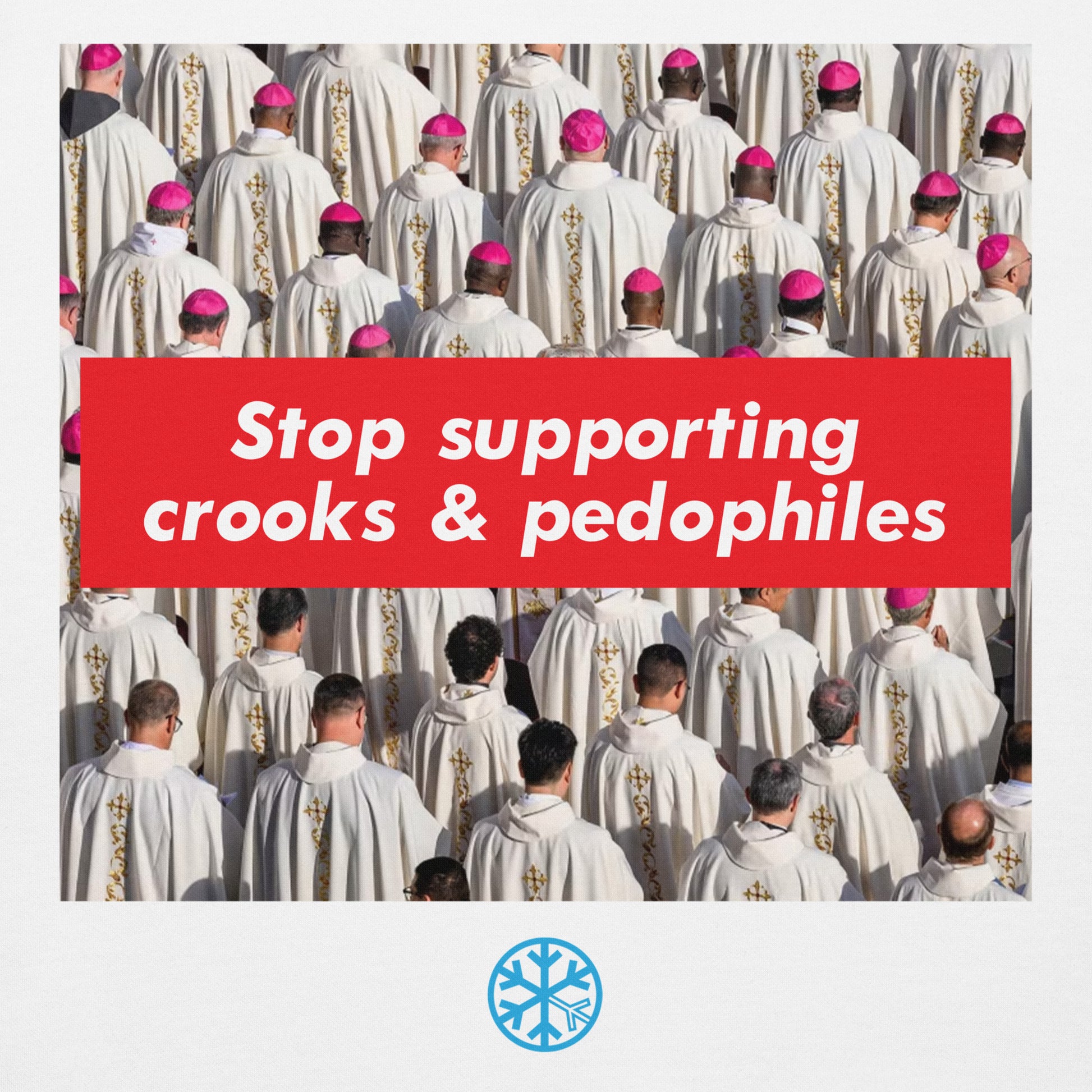 White-Vatican Crooks Hoodie from B.Different Clothing, graphic, graffiti-inspired streetwear