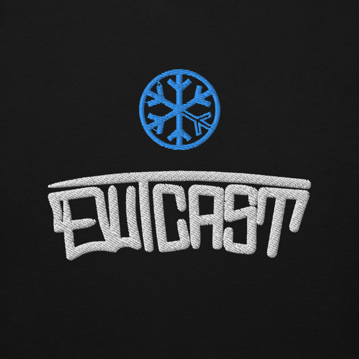 Black-Outcast Graffiti Tag Hoodie from B.Different Clothing, front graphic, graffiti-inspired streetwear