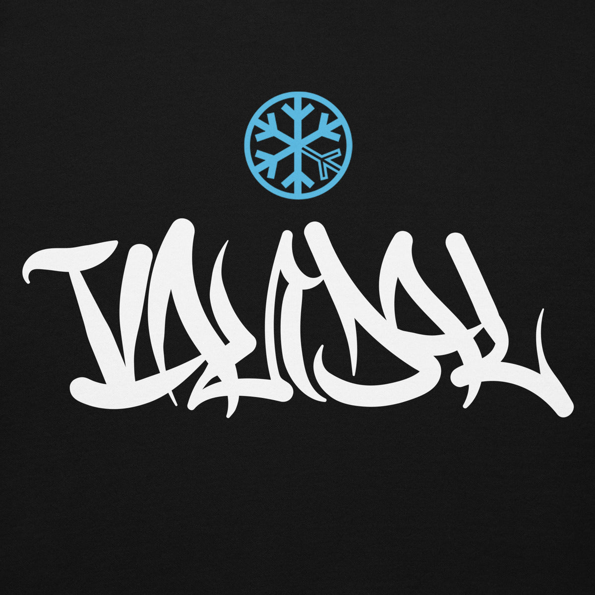 Black-Vandal Graffiti Tag Hoodie from B.Different Clothing, front graphic, graffiti-inspired streetwear