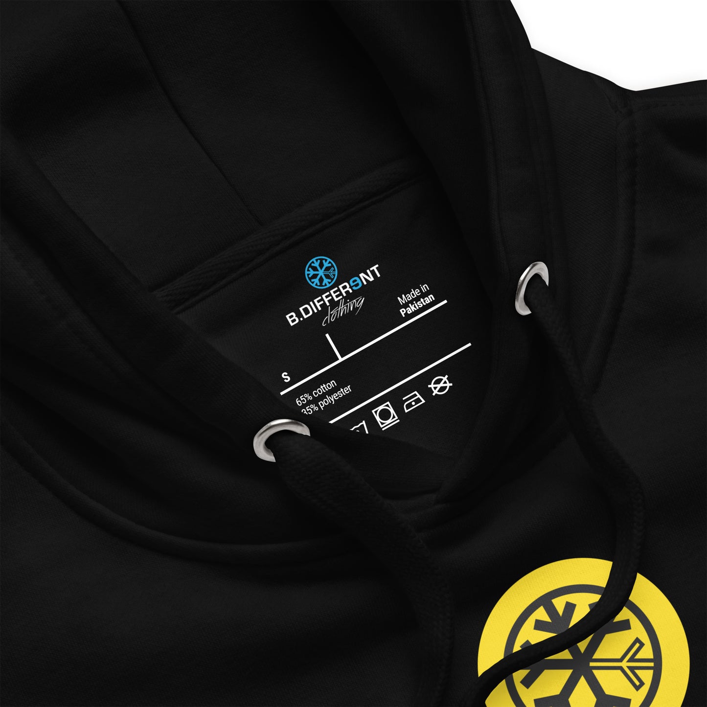 Black-BDFRNT NYC Subway Hoodie from B.Different Clothing, collar, graffiti-inspired streetwear