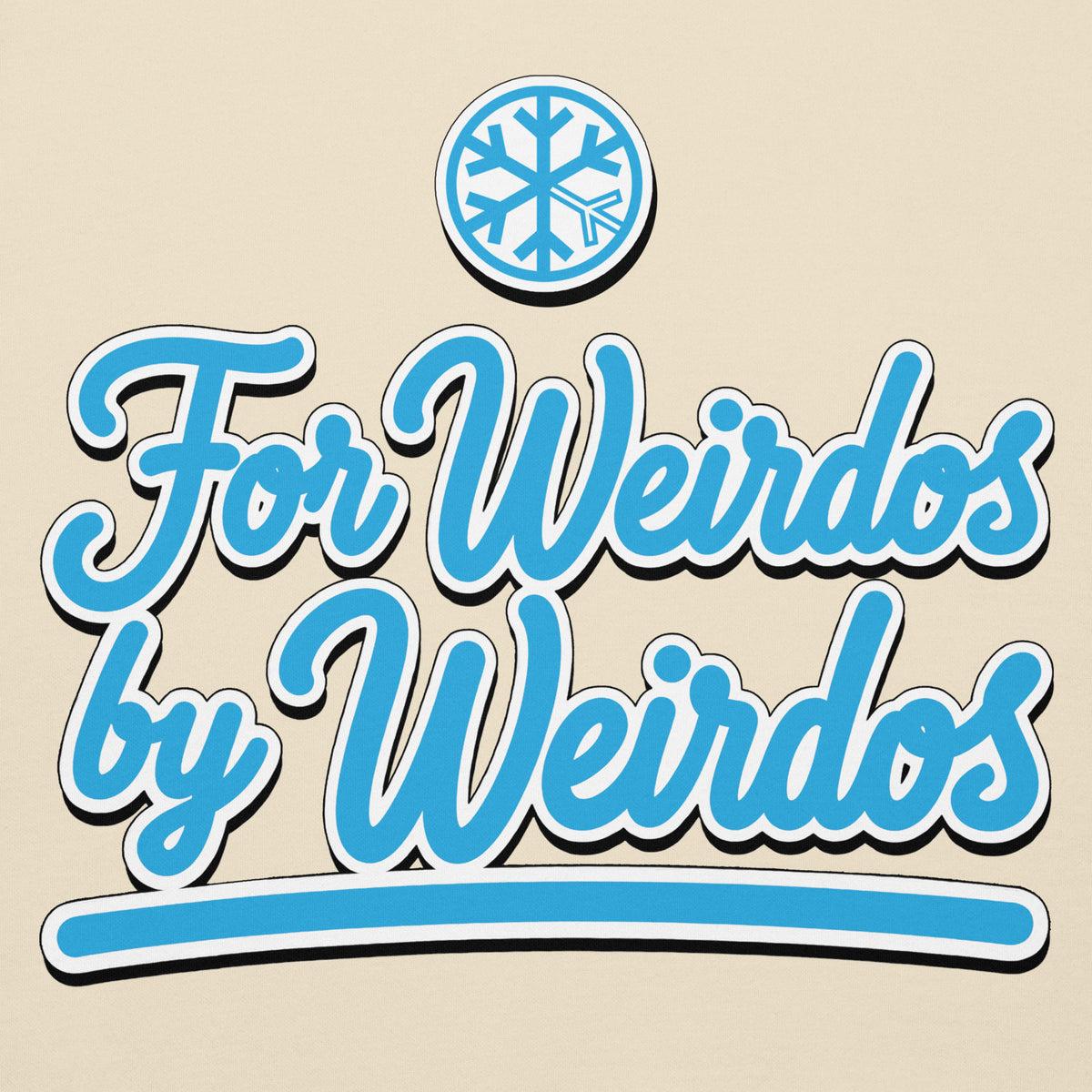 Bone-For Weirdos by Weirdos Hoodie from B.Different Clothing, front graphic, graffiti-inspired streetwear