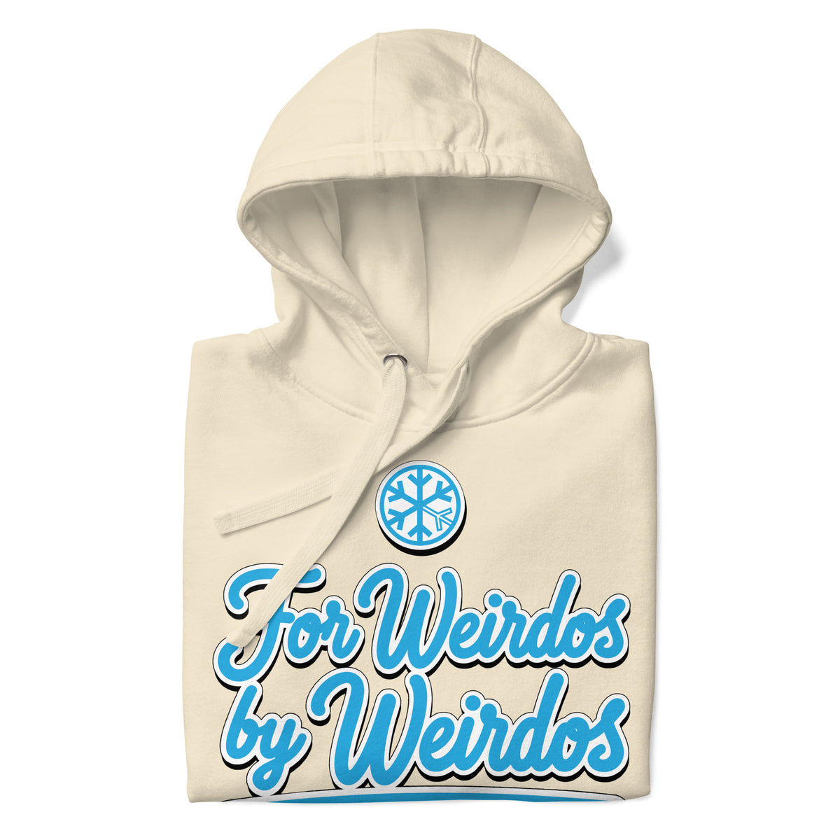 Bone-For Weirdos by Weirdos Hoodie from B.Different Clothing, folded, graffiti-inspired streetwear