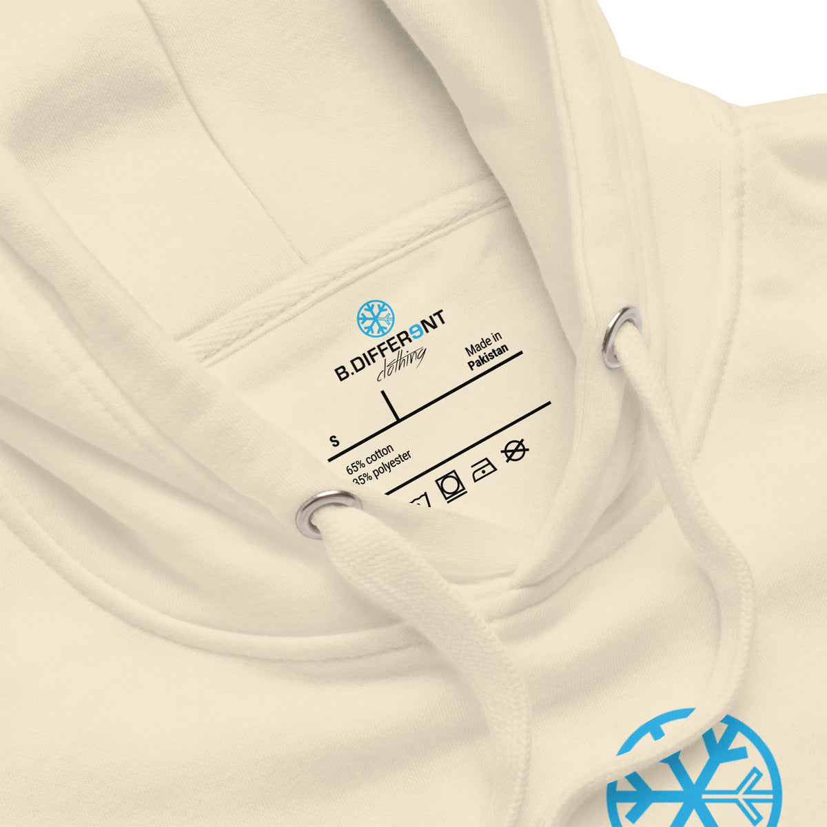 Bone-Vandal Graffiti Tag Hoodie from B.Different Clothing, collar, graffiti-inspired streetwear