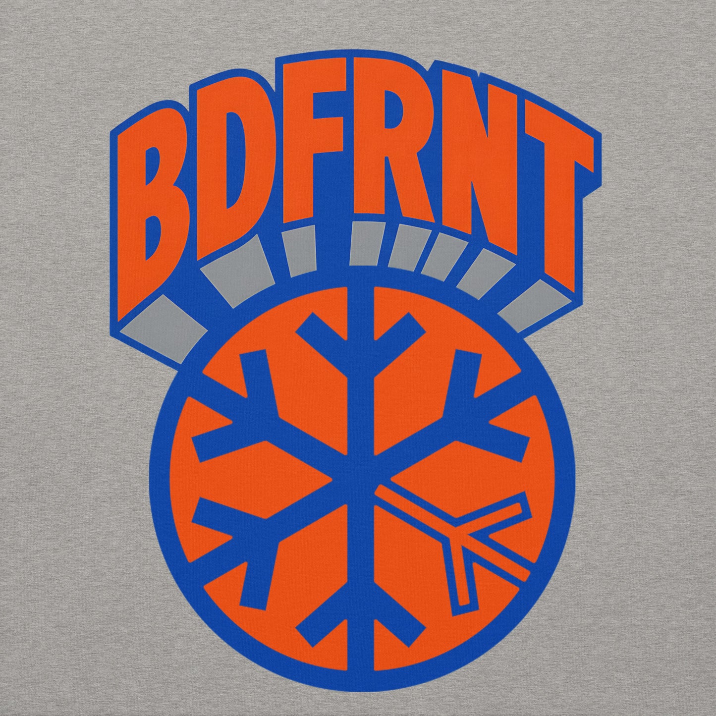 Gray-BDFRNT Logo 1989 Hoodie from B.Different Clothing, graphic, graffiti-inspired streetwear