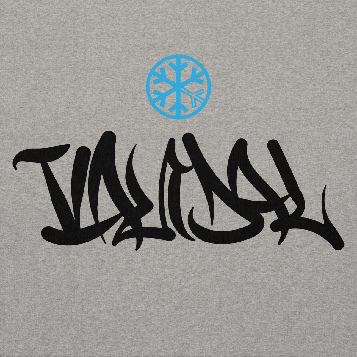Carbon Grey-Vandal Graffiti Tag Hoodie from B.Different Clothing, front graphic, graffiti-inspired streetwear