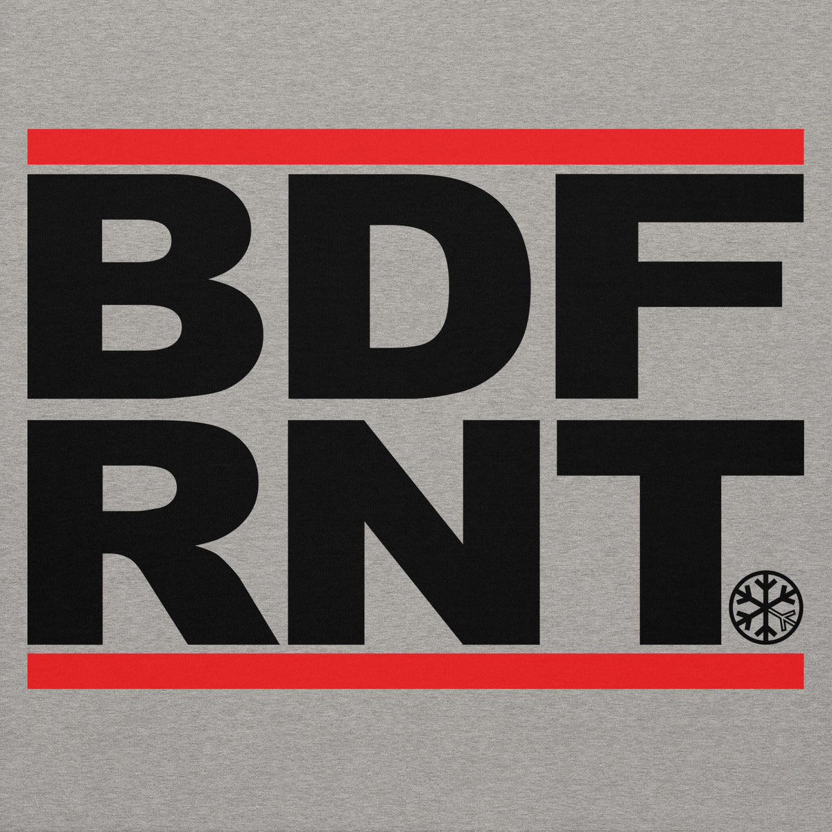 Carbon Grey-BDFRNT OG Logo Hoodie from B.Different Clothing, front graphic, graffiti-inspired streetwear