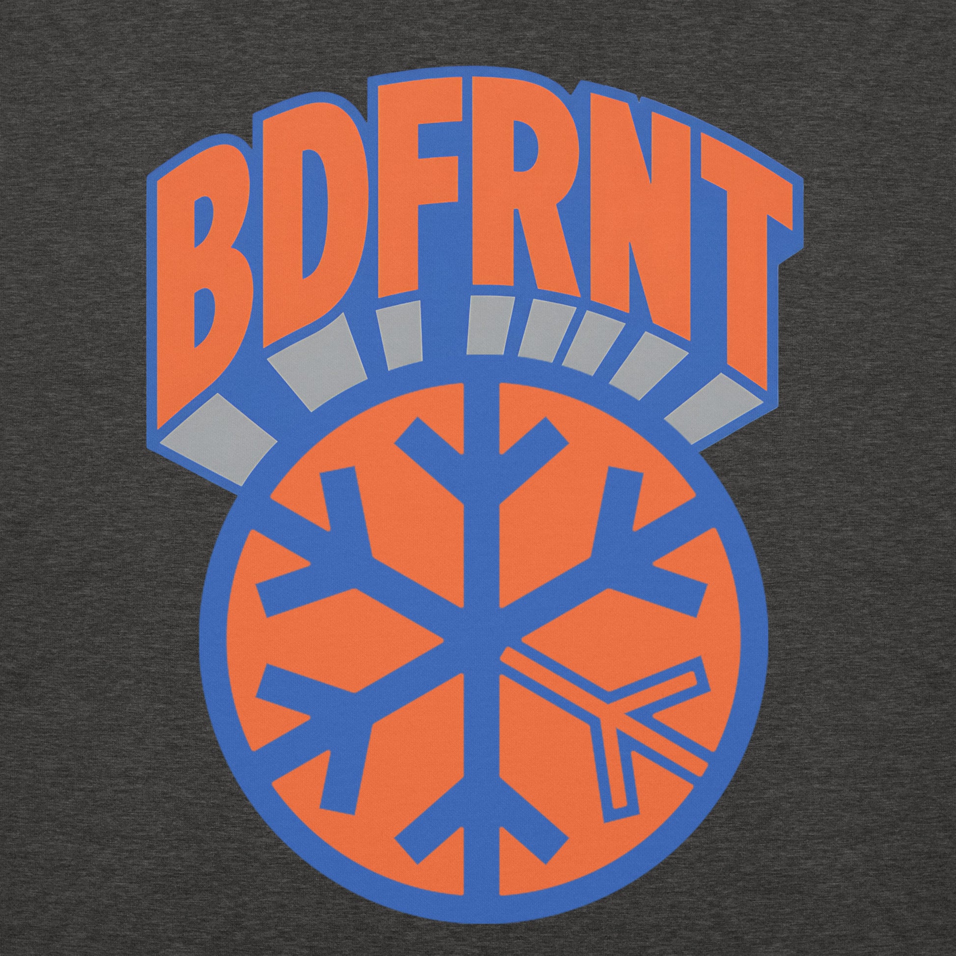 Darkgray-BDFRNT Logo 1989 Hoodie from B.Different Clothing, graphic, graffiti-inspired streetwear