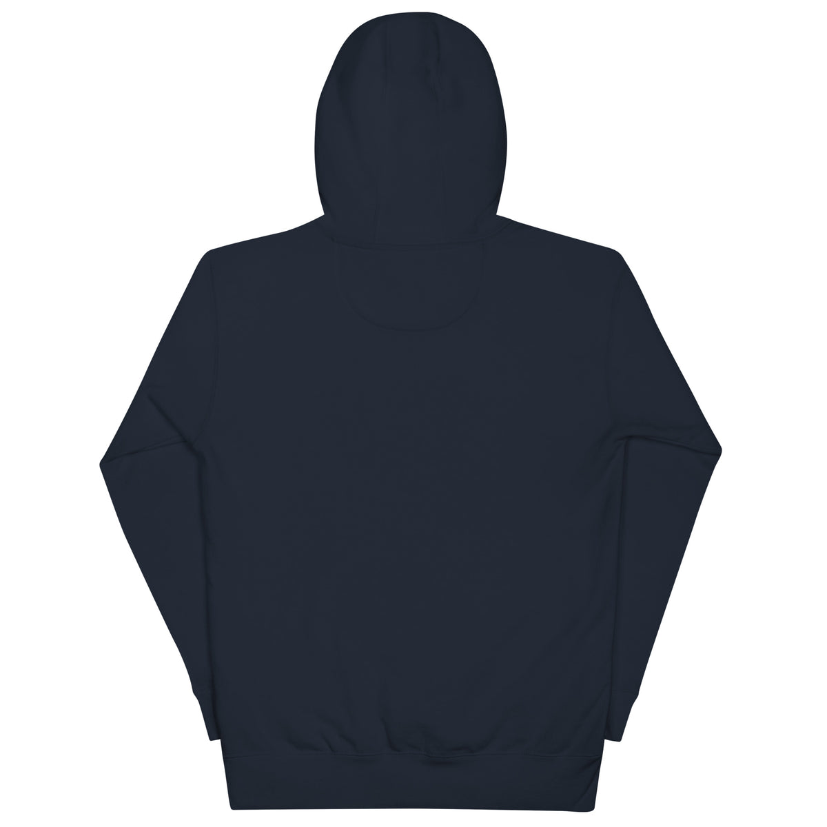 Navy-Outcast Graffiti Tag Hoodie from B.Different Clothing, back view, graffiti-inspired streetwear