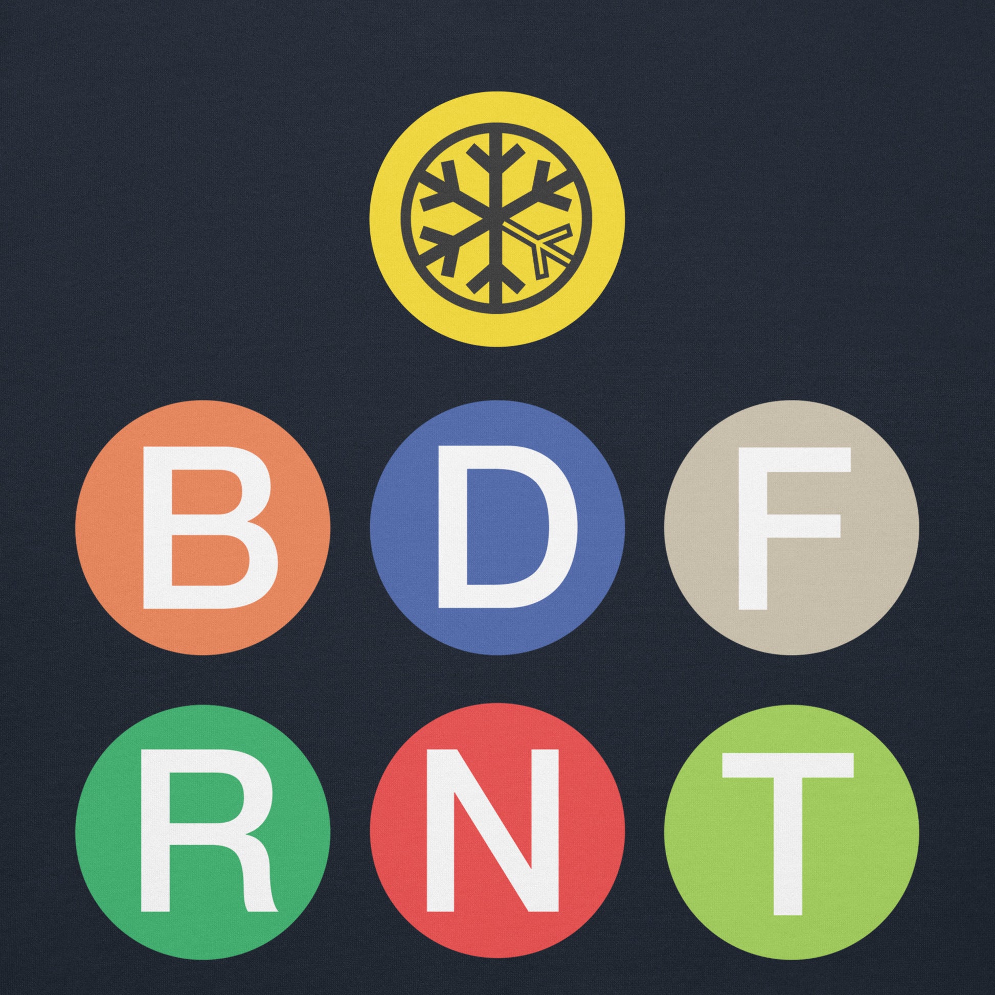 Navy Blazer-BDFRNT NYC Subway Hoodie from B.Different Clothing, front graphic, graffiti-inspired streetwear