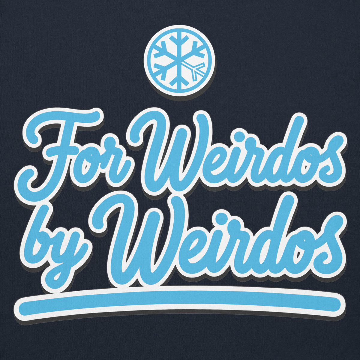 Navy Blazer-For Weirdos by Weirdos Hoodie from B.Different Clothing, front graphic, graffiti-inspired streetwear