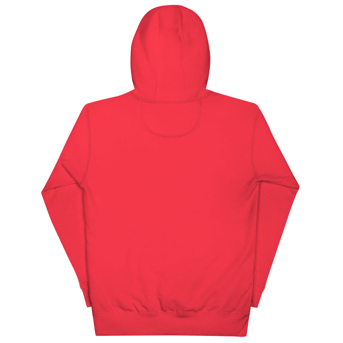 Team Red-Vandal Graffiti Tag Hoodie from B.Different Clothing, back view, graffiti-inspired streetwear