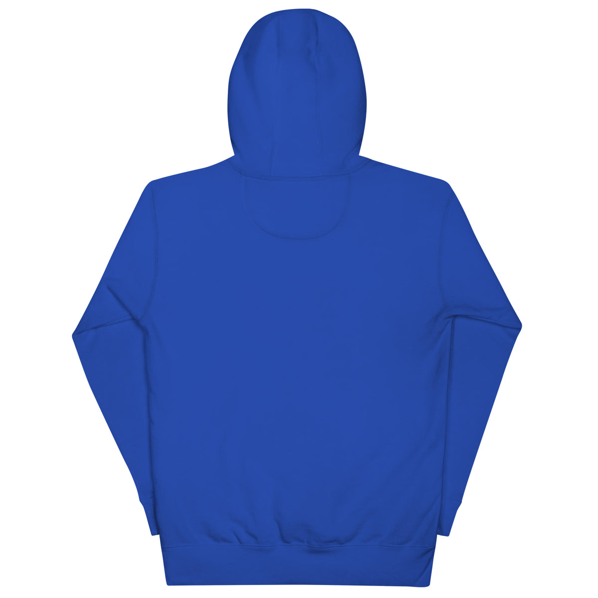Team Royal-BDFRNT OG Logo Hoodie from B.Different Clothing, back view, graffiti-inspired streetwear